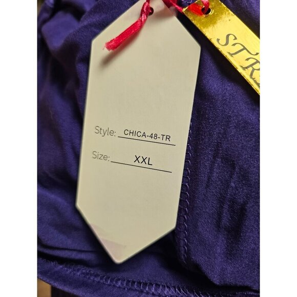 Purple Summer Bodice Wrap  or Bathing Suit Coverup, Size XXL - Picture 5 of 6